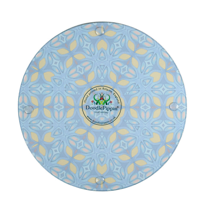 Greek Knossos Leaf - Circular Cutting Board