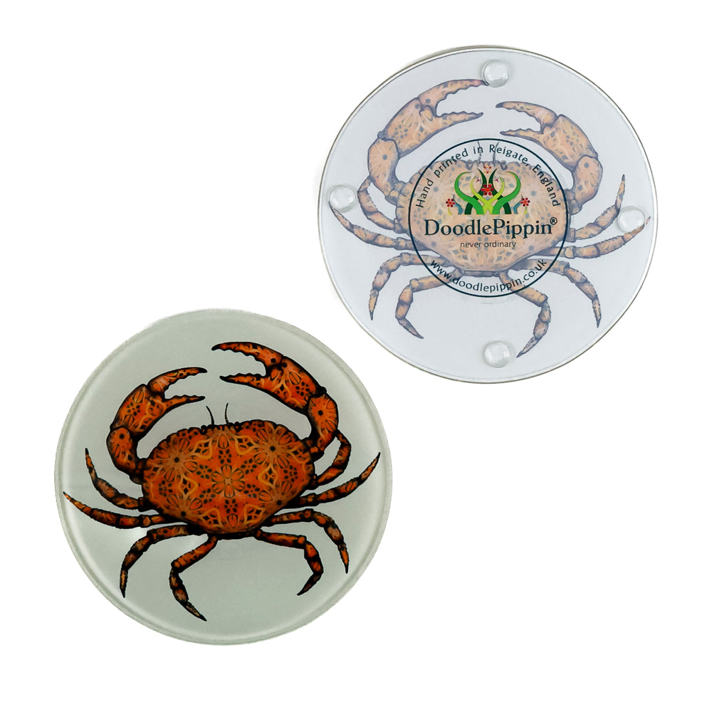 Crab Coaster Set - light grey/beige
