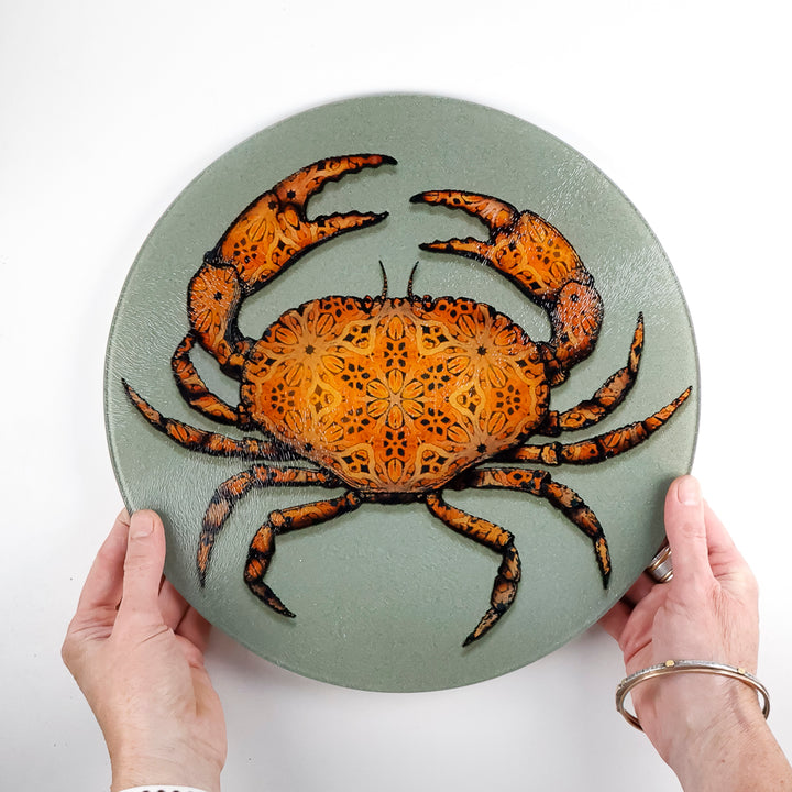 SALE - Large Circular Crab Chopping Board (30cm)