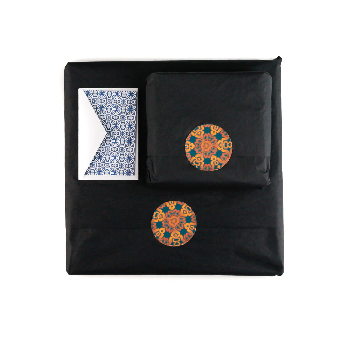 Starry Night Chopping Board - Teal Orange