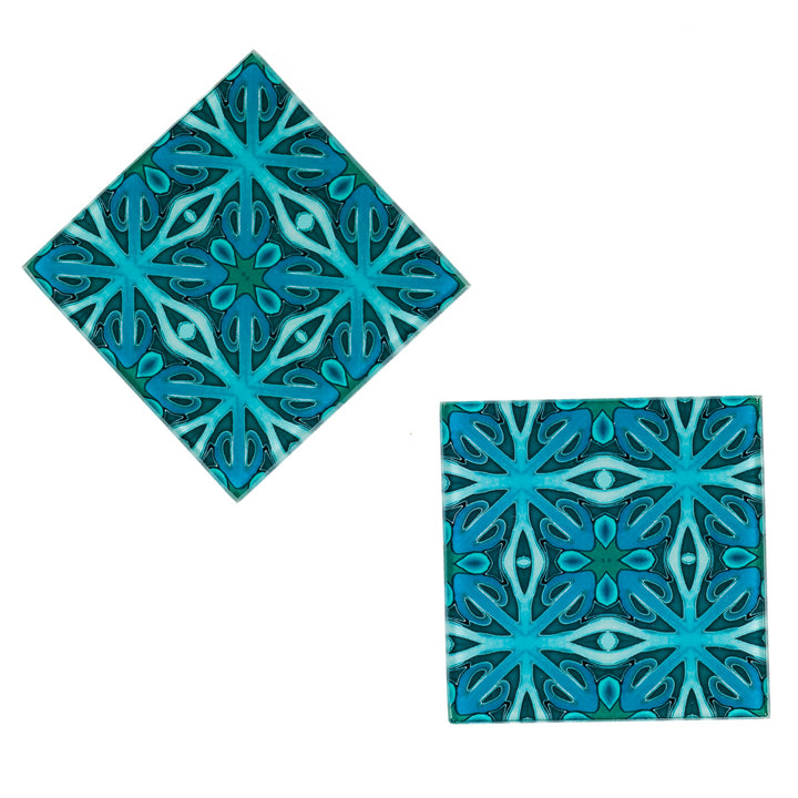 Malachite Green Coaster Set