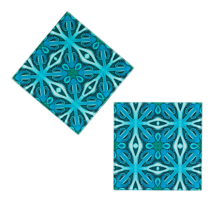 Malachite Green Coaster Set