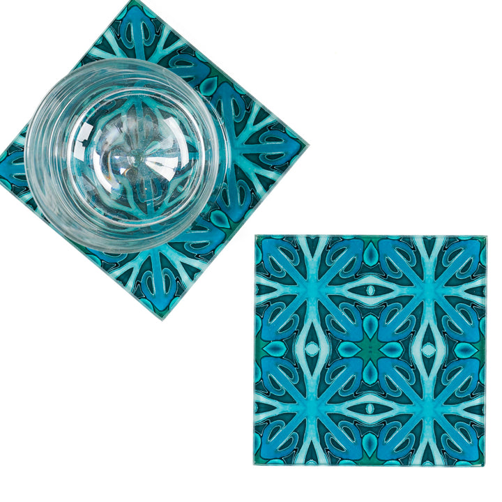Malachite Green Coaster Set