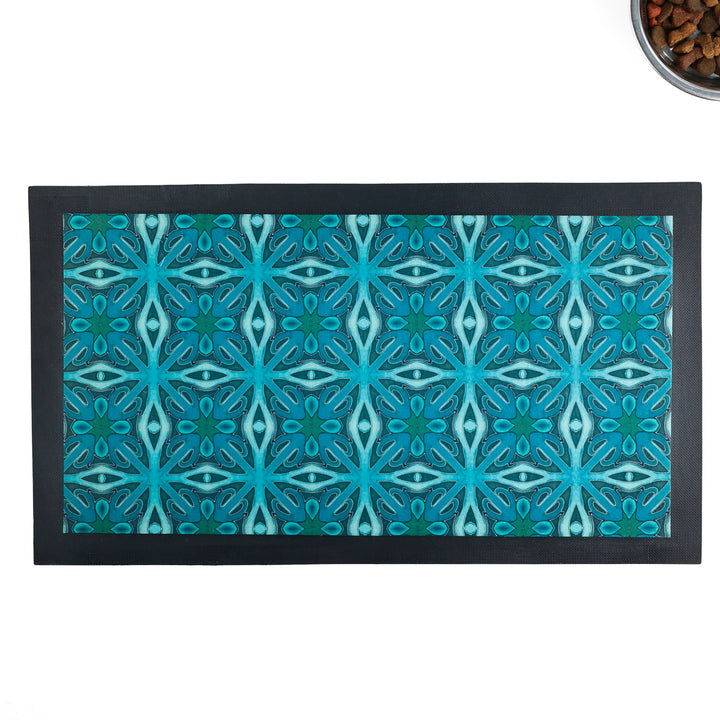 Malachite Green Pet Food Placemat