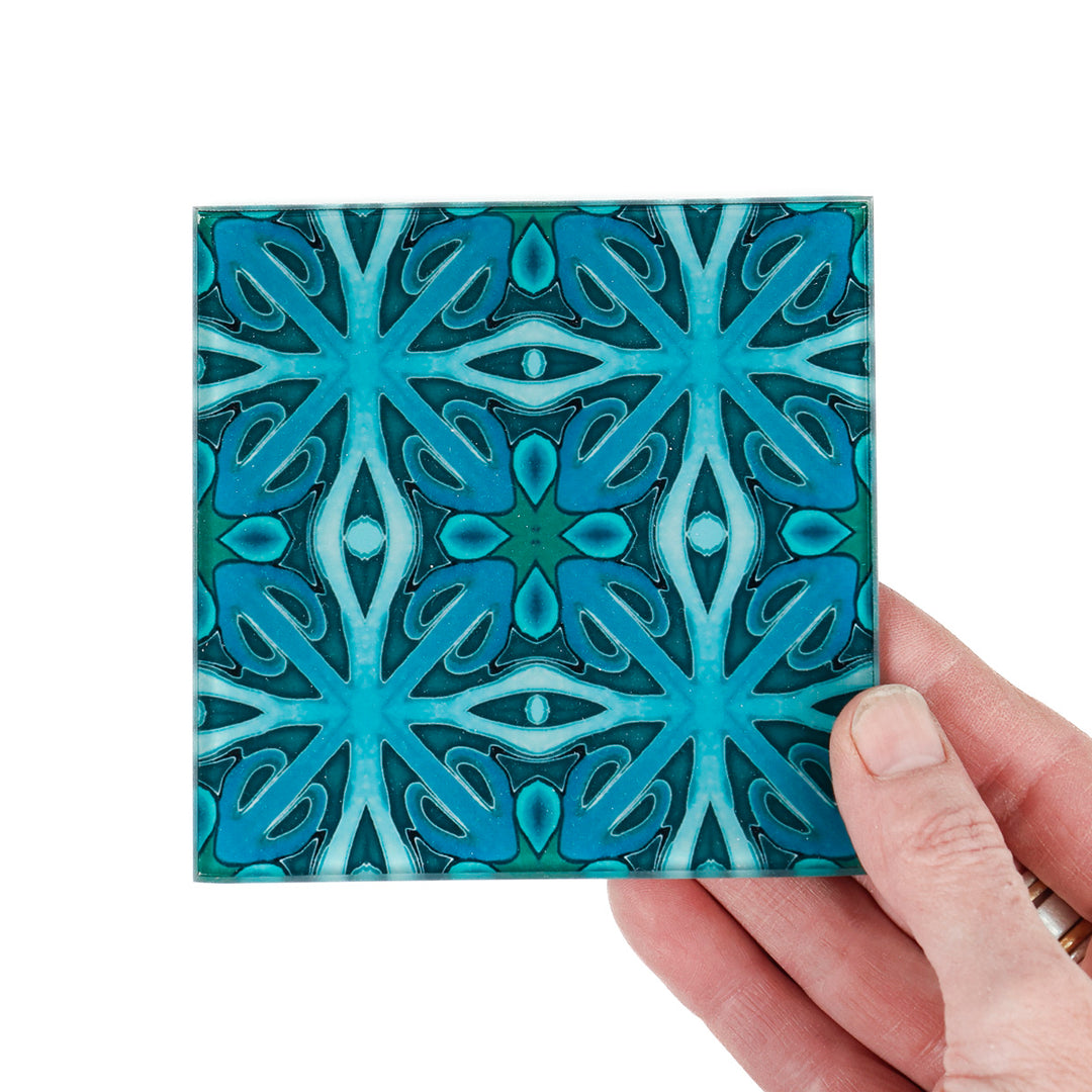 Malachite Green Coaster Set