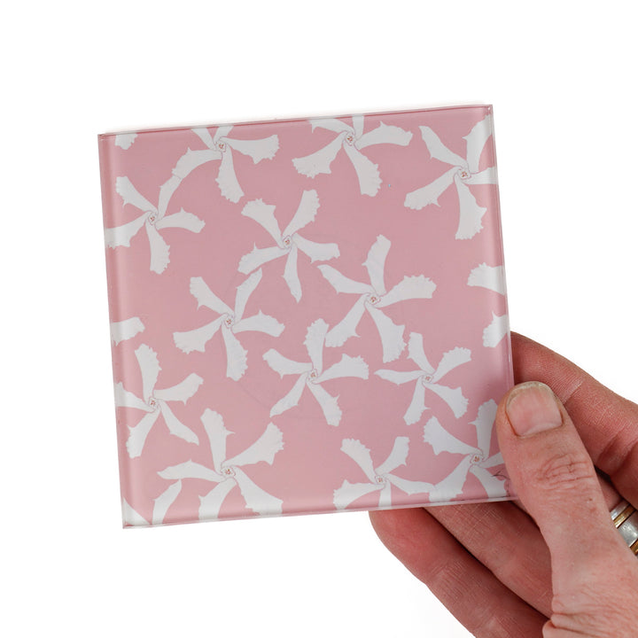 SALE - Single Pink Jasmine Flower Coaster
