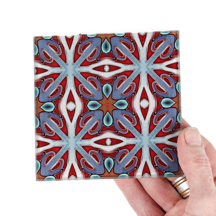 Red Twining Coaster Set
