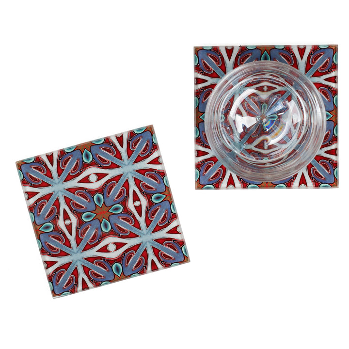 Red Twining Coaster Set