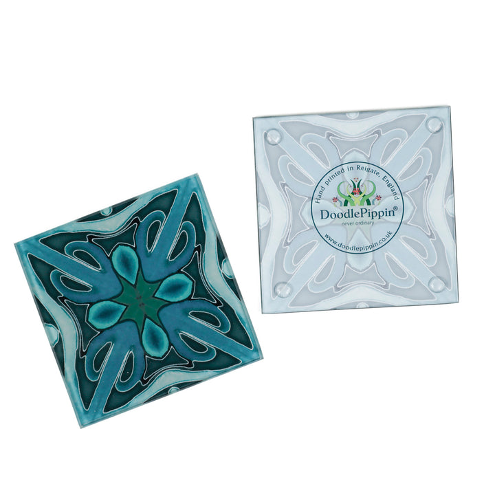 Malachite Green - Large Design - Coaster Set