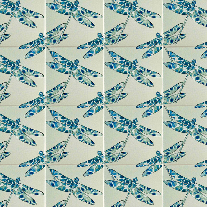 Dragonfly Tile -  FIRED INK Version