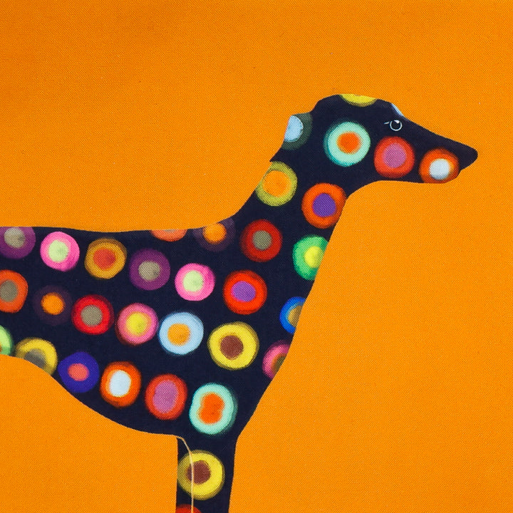 Greyhound / Whippet Bag - Orange Spotty