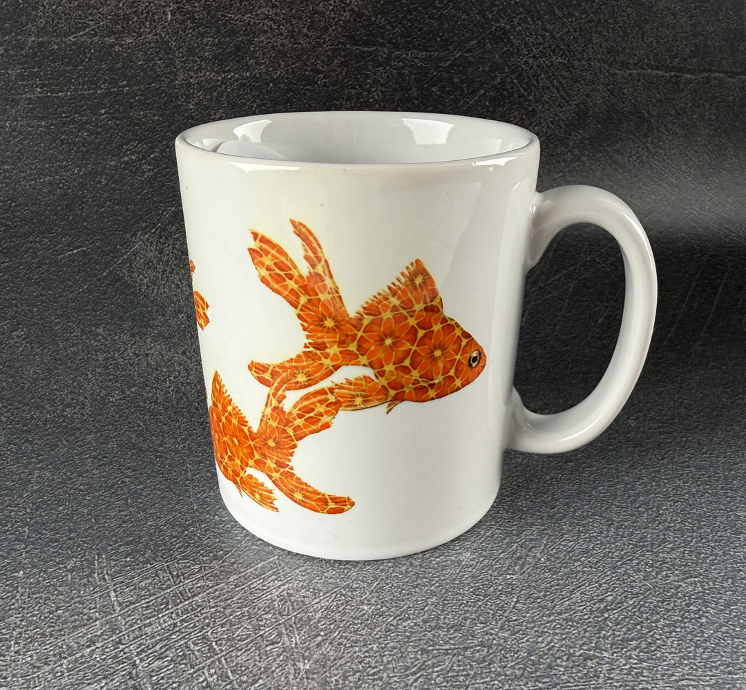 SALE SECONDS -  Pair of Goldfish Ceramic Mugs