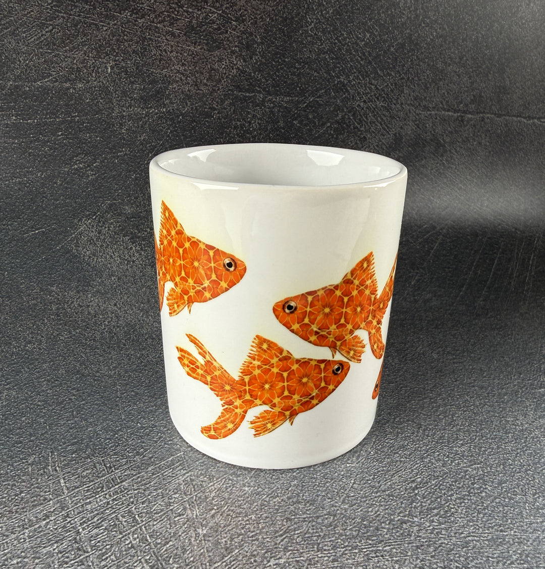 SALE SECONDS -  Pair of Goldfish Ceramic Mugs