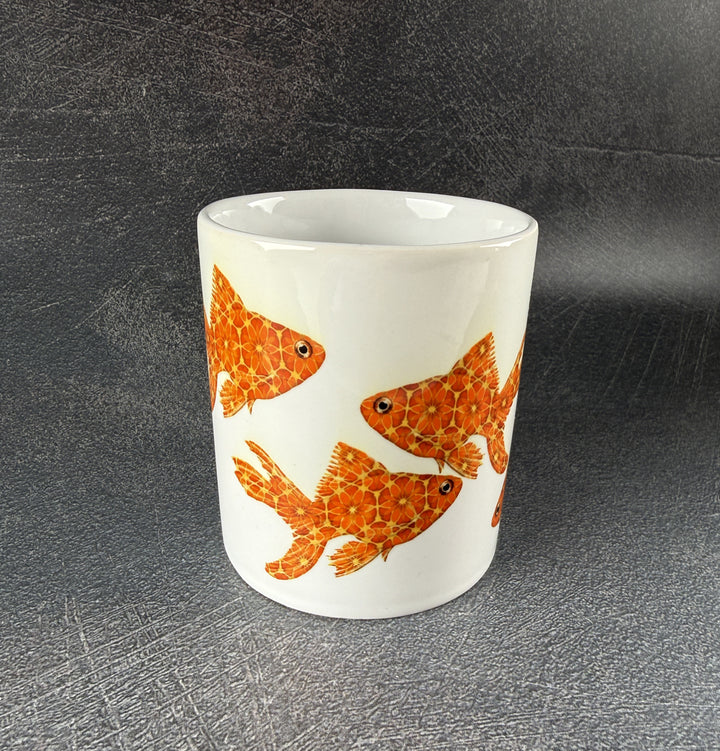 SALE SECONDS -  Pair of Goldfish Ceramic Mugs