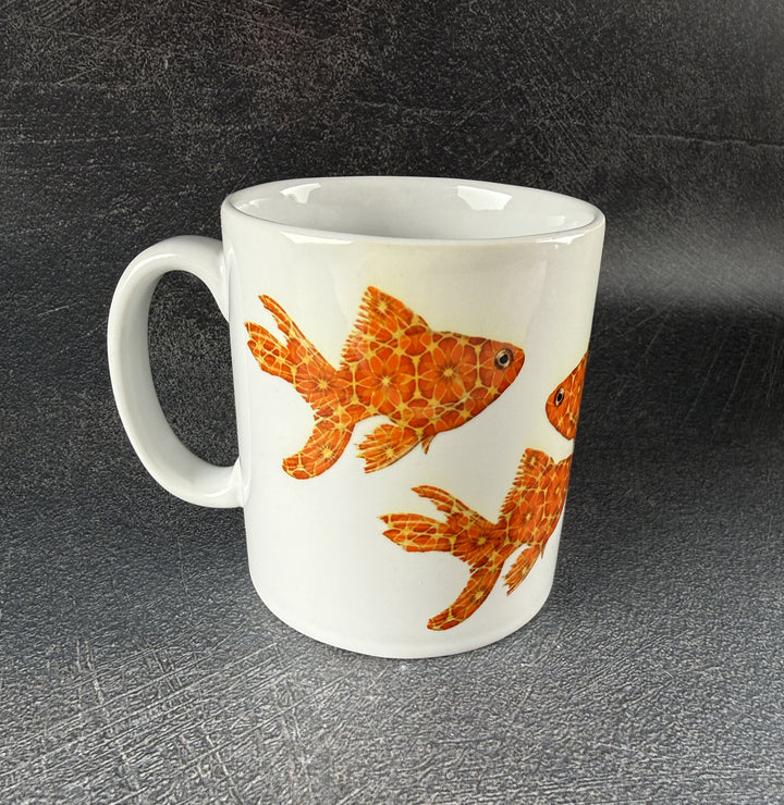 SALE SECONDS -  Pair of Goldfish Ceramic Mugs