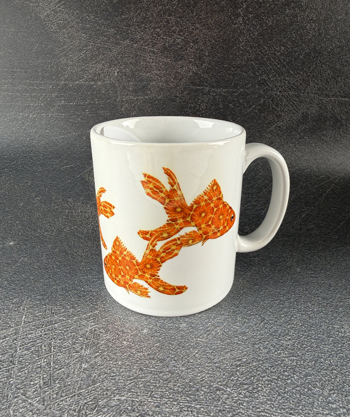 SALE SECONDS -  Pair of Goldfish Ceramic Mugs