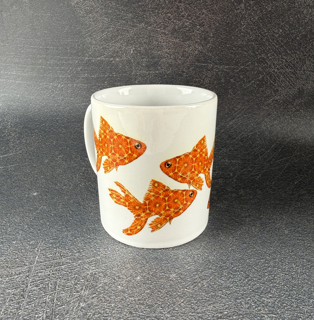 SALE SECONDS -  Pair of Goldfish Ceramic Mugs