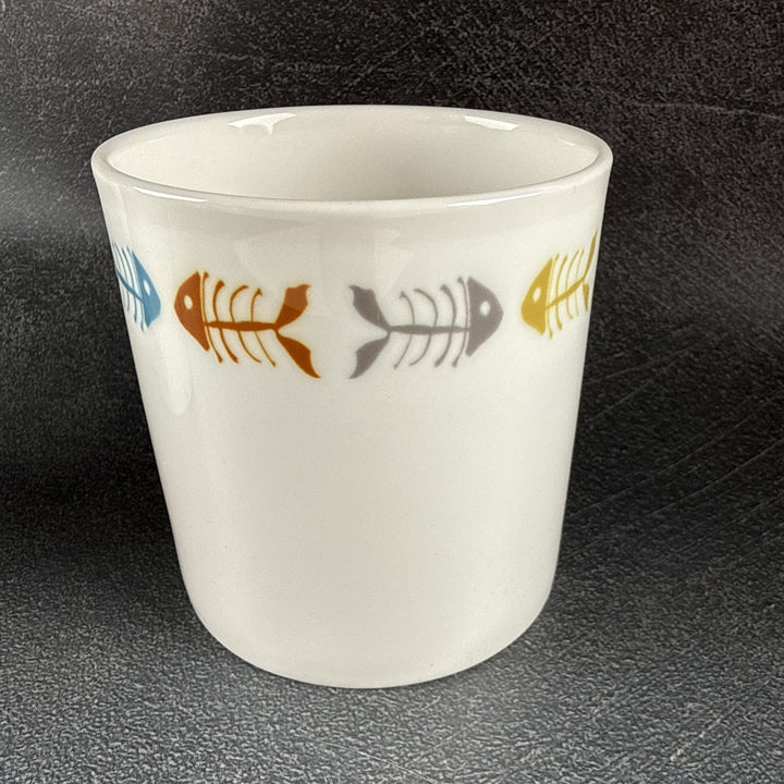 SALE Mugs - Pair of Scandi Bonefish - Bone China Large
