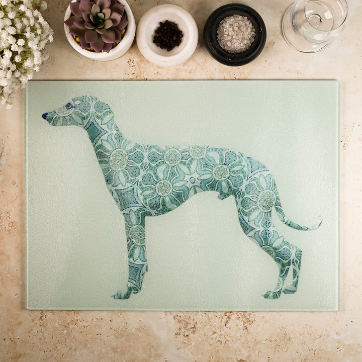 SALE - Greyhound worktop protector (large rectangular/textured)