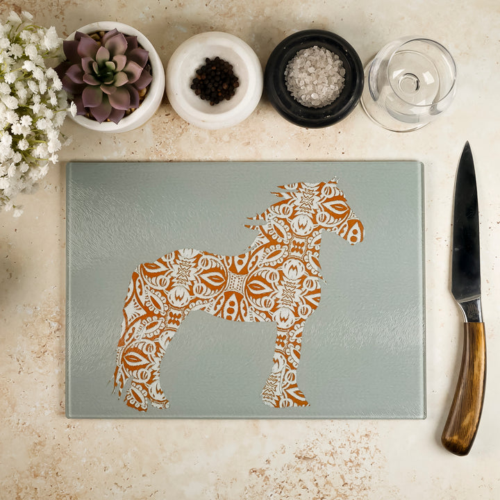 SALE - Brown Horse worktop protector (small/textured)