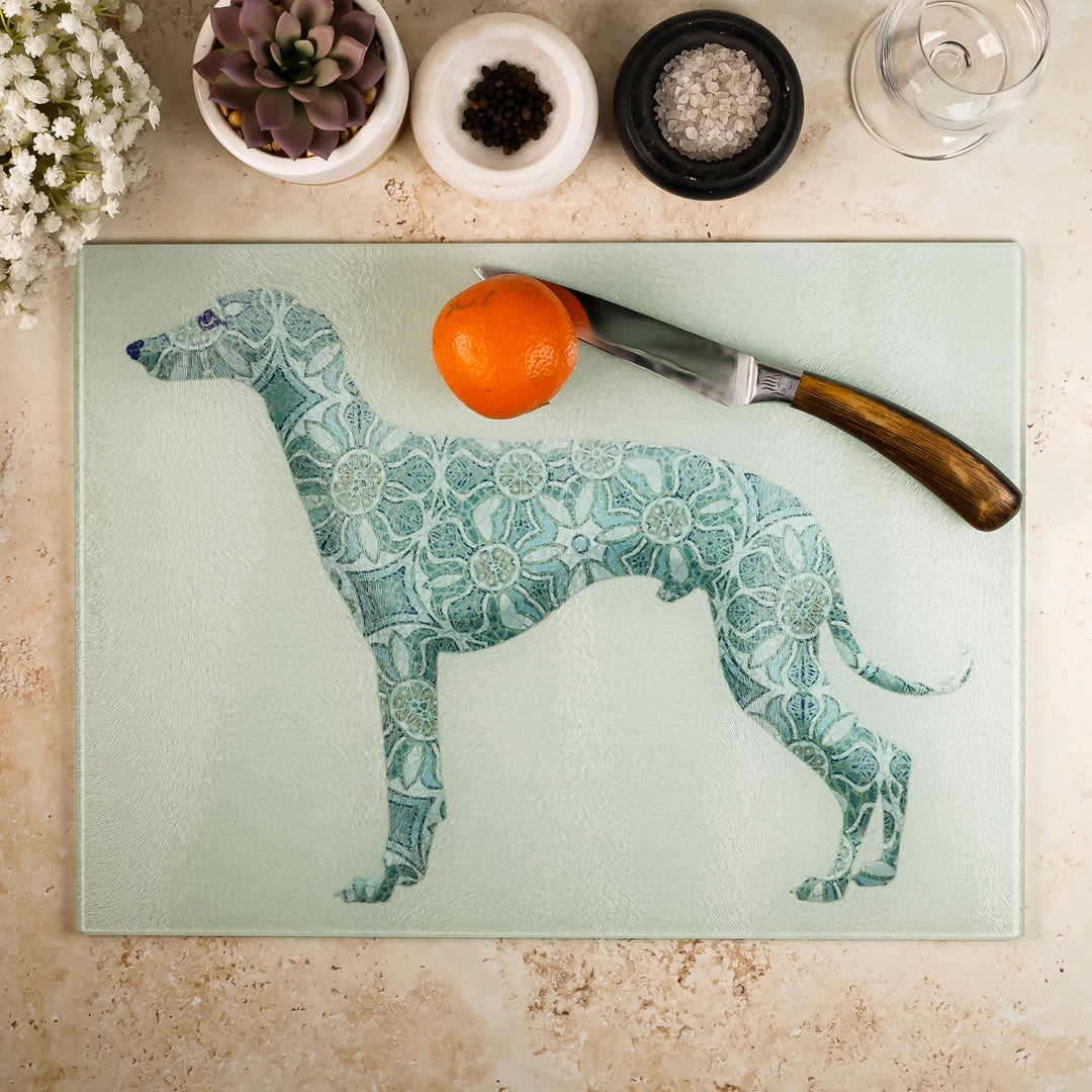 SALE - Greyhound worktop protector (large rectangular/textured)