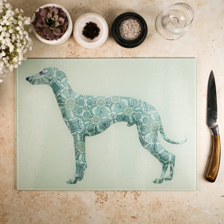 SALE - Greyhound worktop protector (large rectangular/textured)