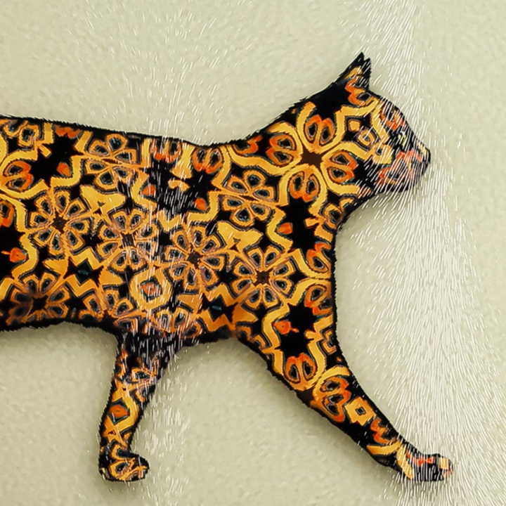 SALE - Tortoiseshell Cat Worktop Protector (small/textured)