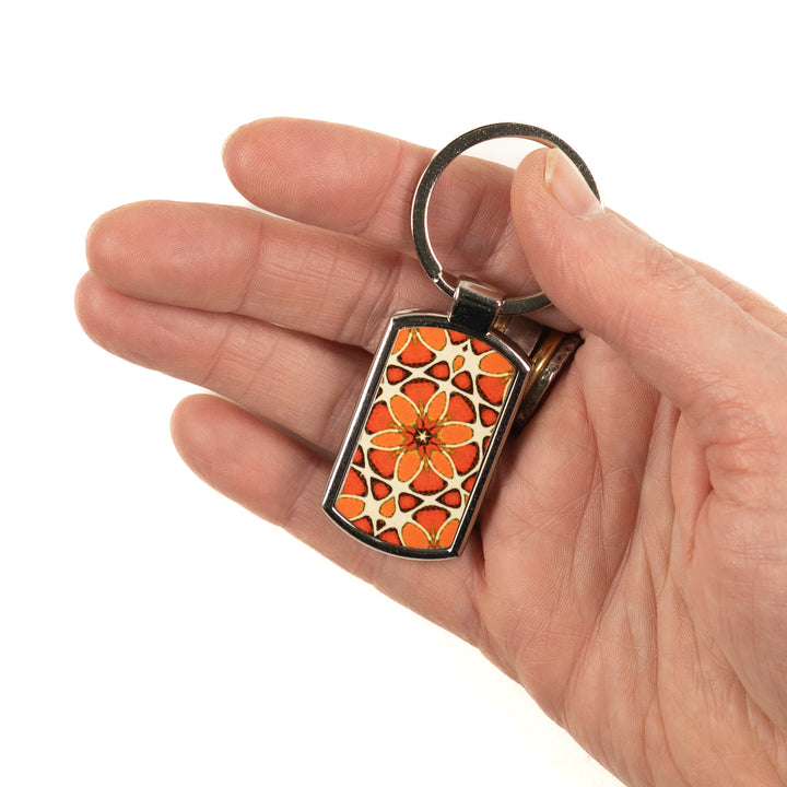Moroccan Flower Millefiori Keyring