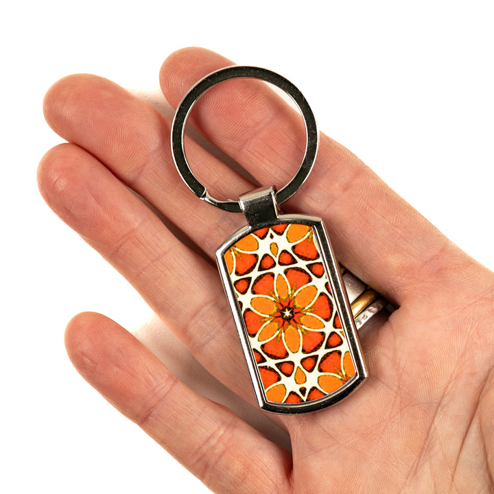 Moroccan Flower Millefiori Keyring