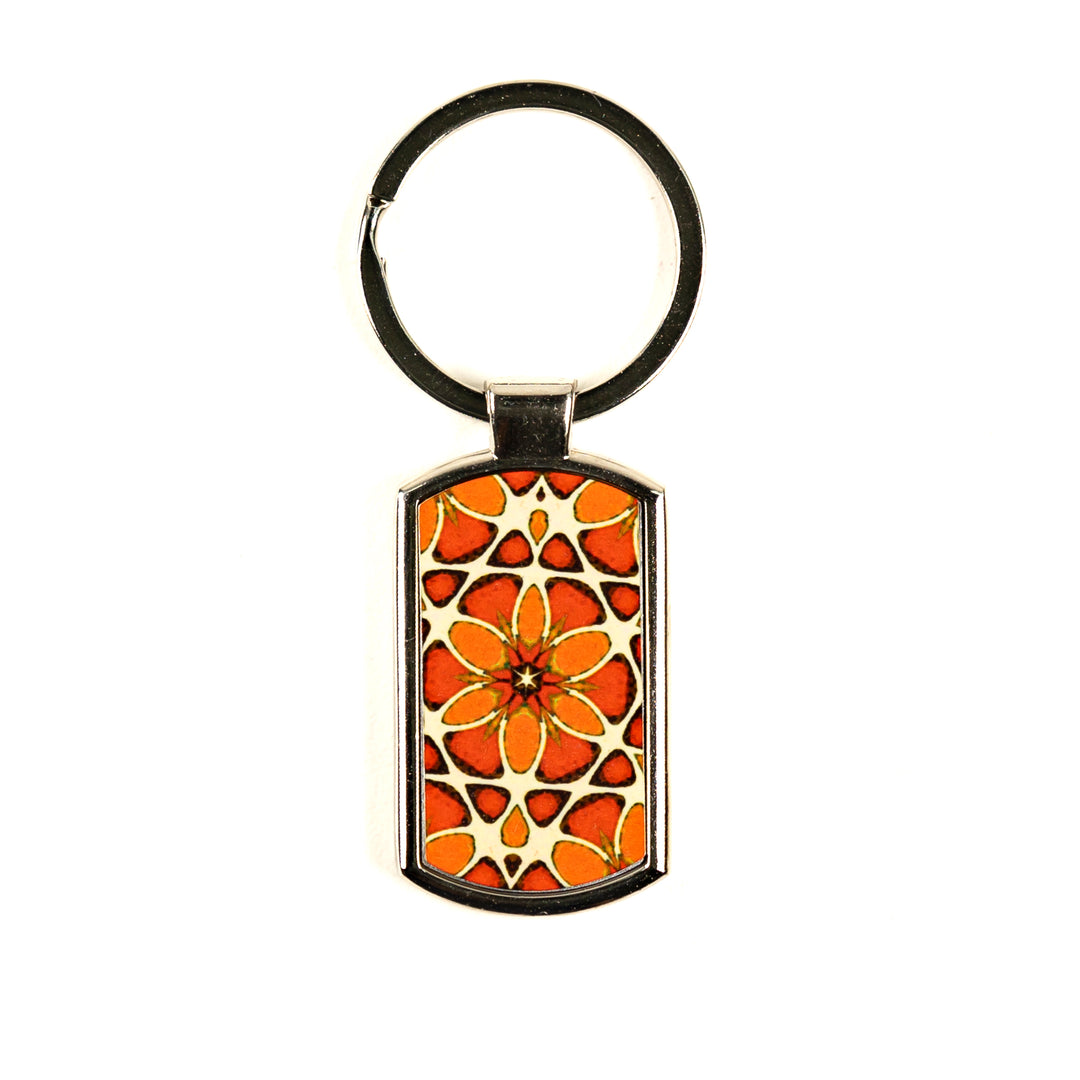 Moroccan Flower Millefiori Keyring