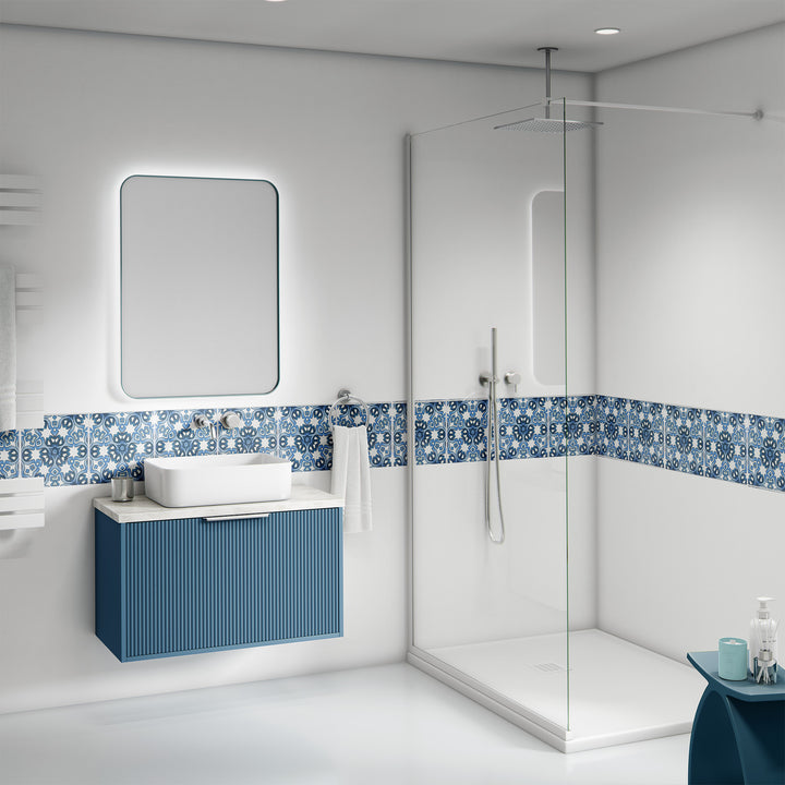 Blue white Iznik tiles