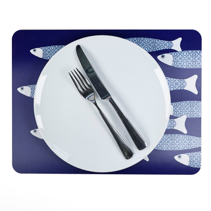 Ocean Shoal - XL Table Mat - Navy Blue
