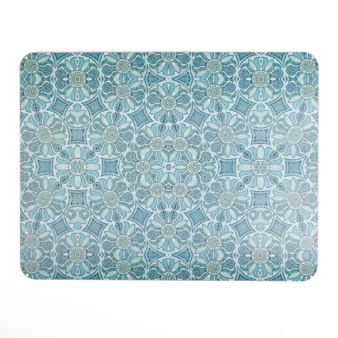 Pomegranate - XL Table Mat - Aqua