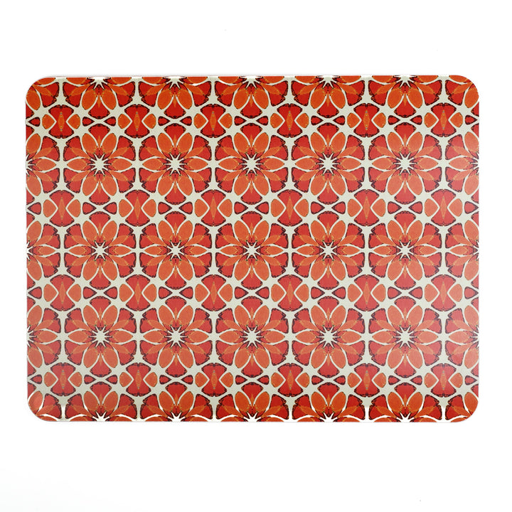 Moroccan Flower - XL Table Mat - Orange Apricot
