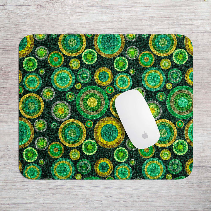 Starry Night Mouse Mat / Gaming Mat - Green