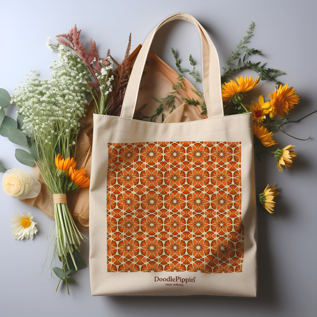 Moroccan Flower Tote Bag