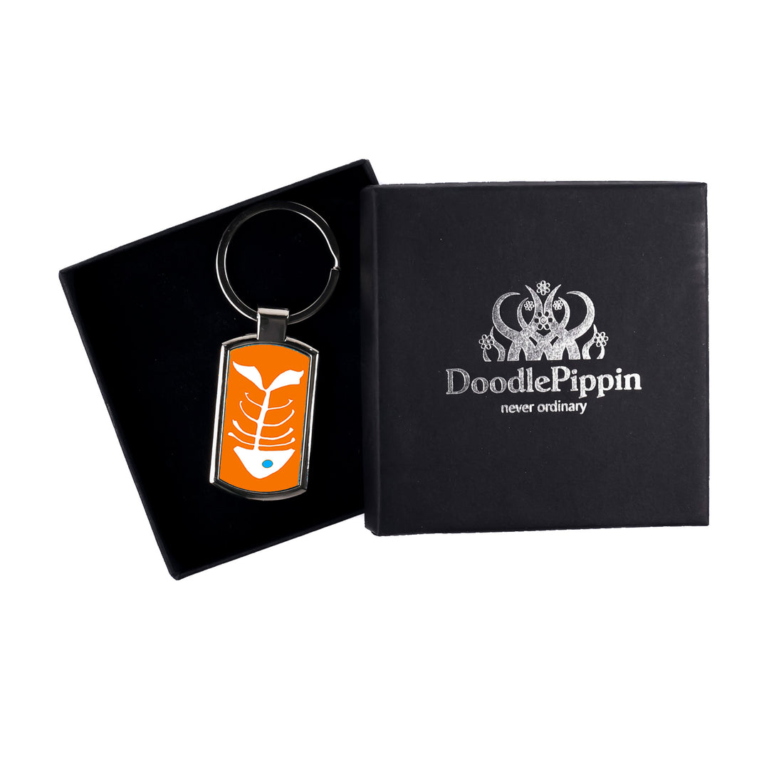 Orange Bonefish Keyring