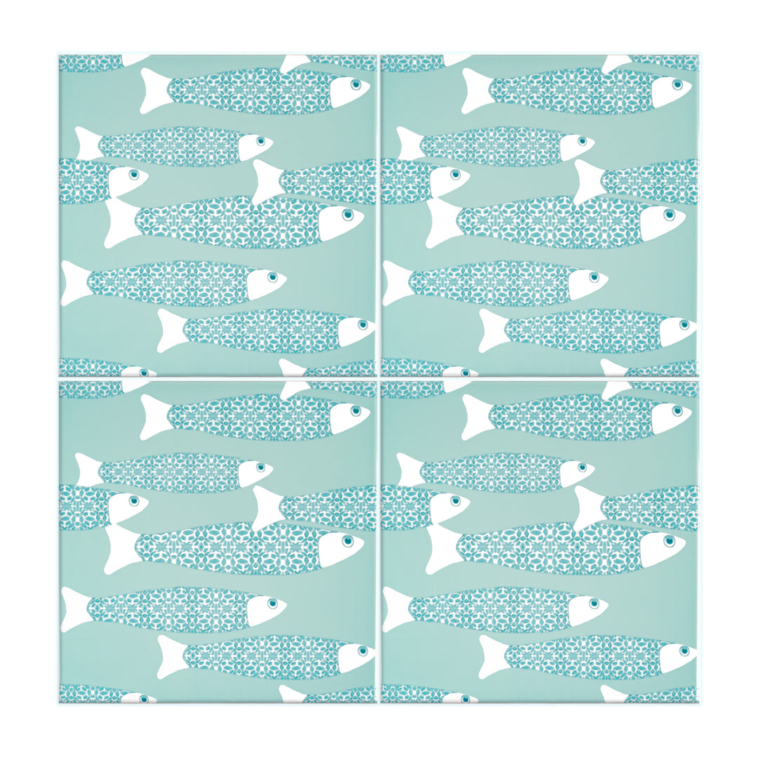 Ocean Shoal tile - Sky Blue