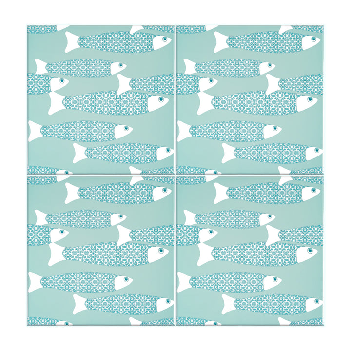 Ocean Shoal tile - Sky Blue