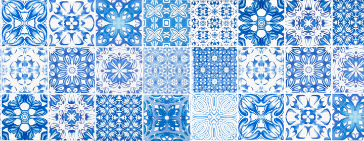 Mix and Match Ceramic tiles - Sky Blue Mix