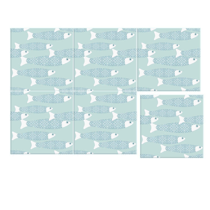 Ocean Shoal tile - Sky Blue