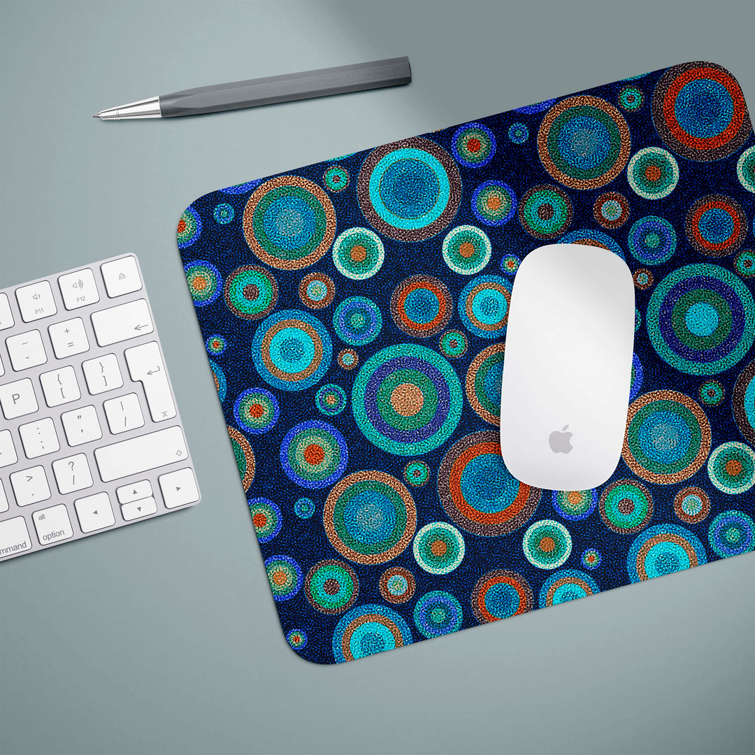 Starry Night Mouse Mat / Gaming Mat - Blue