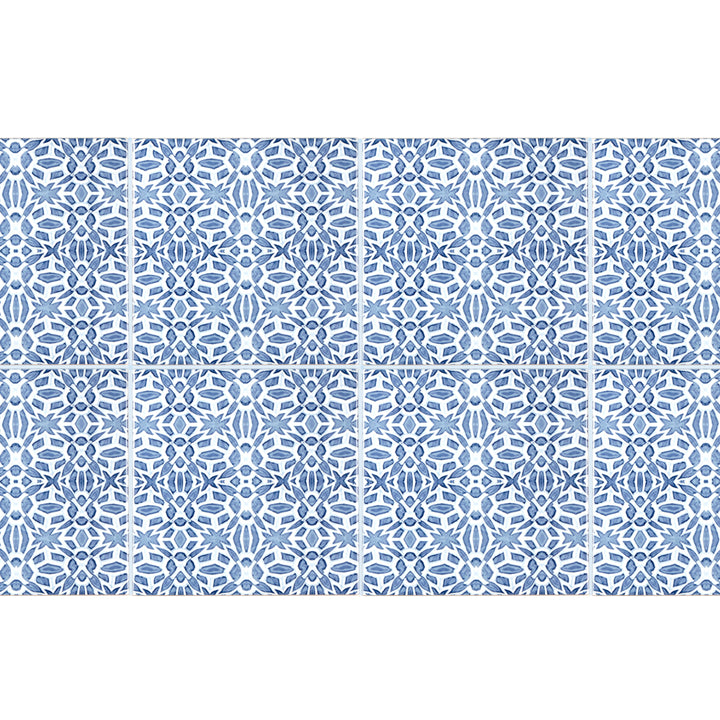 Moroccan Fountain tile - blue white Iznik tile