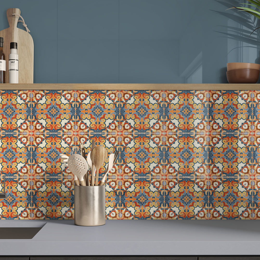 Cantonese Tile  - Fired Ink version