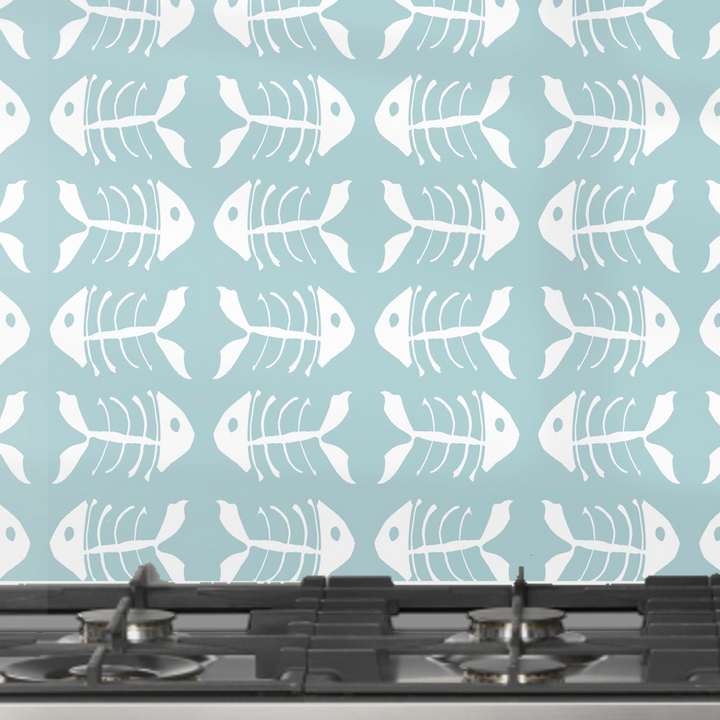Bonefish Kitchen Splashback - Aqua