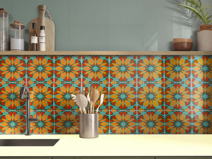 Moroccan Flower Tile - single flower version