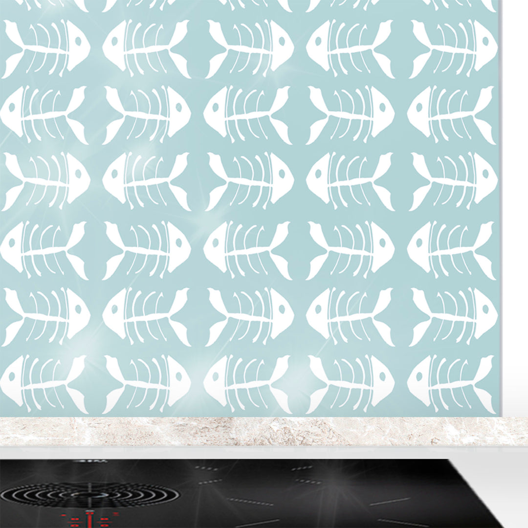 Bonefish Kitchen Splashback - Aqua