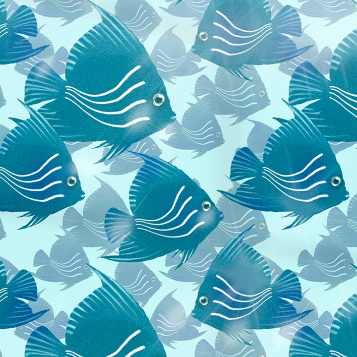Angelfish Kitchen Splashback - Teal / Turquoise