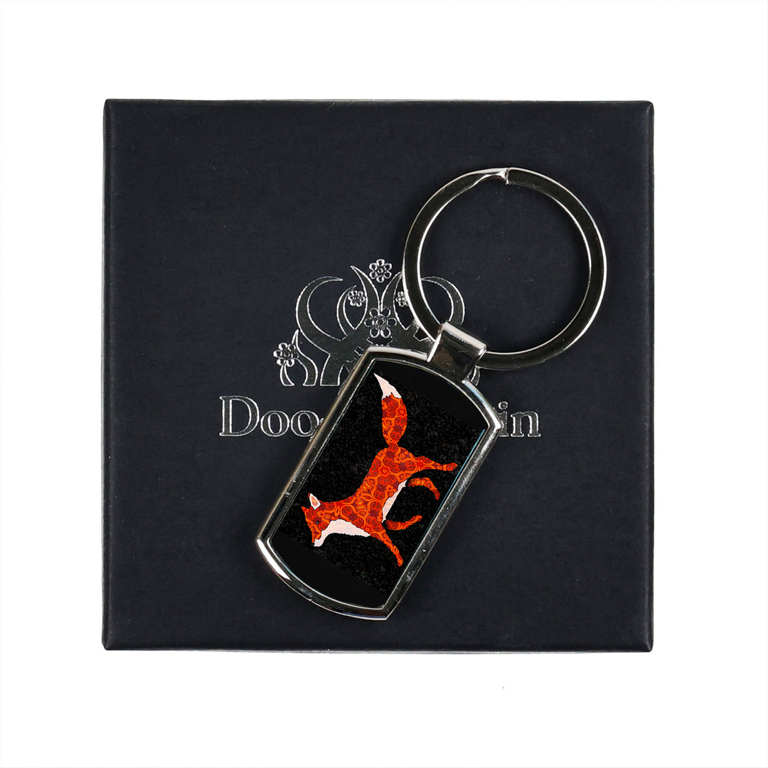 Fox on Black Keyring
