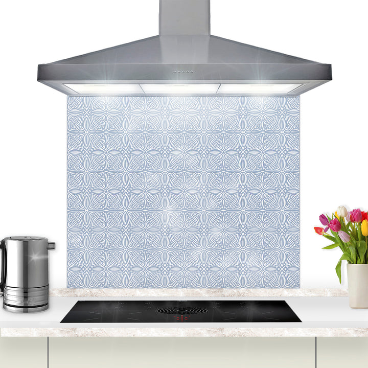 Celtic Knot Kitchen Splashback - Grey &amp; White